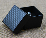 首饰盒批发高档饰品盒定做包装盒 经典钻石纹戒指盒耳钉盒