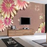 电视背景墙纸壁纸3D无缝无纺布欧式客厅墙纸壁画温馨典雅花纹