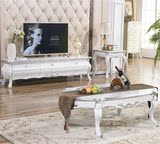 欧式电视柜茶几组合套装 新古典实木小户型客厅现代简约地柜 家具
