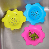 厨房创意花朵水槽过滤网 浴缸面盆排水口下水道毛发滤网沥水神器