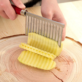 创意多功能切菜器 切土豆刀 切薯条法式波浪刀 不锈钢料理切丝刀