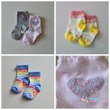 7m外贸 出口日本原单尾货 婴幼儿女宝宝棉袜 舒适点胶防滑袜子