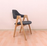 北欧宜家实木餐椅 现代简约办公椅 咖啡泰国椅 水曲柳实木休闲椅