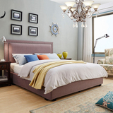欧式床双人床 北欧布艺床大户型储物现代简约1.8米美式床高档布床