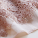 2016初秋装新款修身收腰显瘦打底长袖蕾丝连衣裙女圆领时尚裸粉色