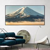 视觉星电表箱装饰画日本富士山风景挂画壁画高清喷绘油画