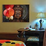 视觉星客厅装饰画佛教文化适合客厅卧室玄关书房可遮挡电表箱佛头
