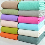 韩国新品外贸纯色全棉绗缝水洗床盖床单水洗夏凉被空调被两三件套