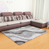 巴马阳光 现代简约长方形地毯客厅茶几3D弹力丝卧室地毯定制地垫