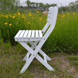 包邮实木折叠椅白色休闲椅 阳台椅 室外休闲桌椅现代简约收纳方便