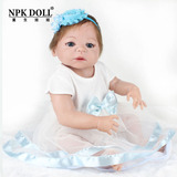 NPKDOLL 22寸亚马逊速卖通新款仿真娃娃玩具婴儿喂奶宝宝全身硅胶