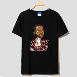 厂家NBAT恤 Q版卡通库里科比麦迪蒂韦德圆领短袖半袖篮球T恤