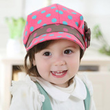韩版春秋儿童帽子宝宝鸭舌帽 小孩贝雷百搭八角帽2-4岁夏 男女童
