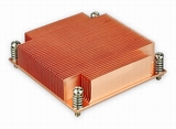 INTEL 认证1150 /1155、1366、2011超大全铜散热器 1U被动散热器