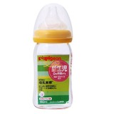 日本进口 贝亲 母乳实感 耐热玻璃奶瓶 160mL 橘黄色