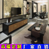 新中式全实木电视柜家具定制客厅复古现代简约电视柜茶几组合套装