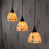 欧式简约餐吊灯马赛克贝壳吊灯客厅餐厅饭桌三头灯个性吧台装饰灯