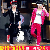 2016秋季女童天鹅绒套装10-11岁新款韩版两件套春秋儿童运动衣服