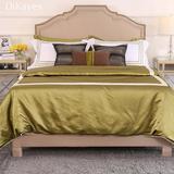 DiKayes/迪卡伊新中式草绿色样板间床品套件家具展厅定制床上用品