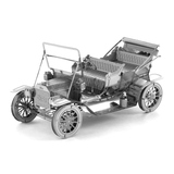爱拼 全金属不锈钢DIY拼装模型3D免胶立体拼图福特T型汽车老爷车