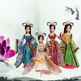 中国芭比娃娃公主女孩玩具大礼盒套装古装衣服真眼仙子洋娃娃包邮