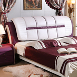 定制欧式双人床头板1.8米简约现代床头卧室软包皮床头板靠背包邮