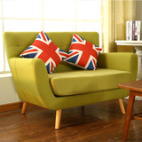 北欧单人沙发小户型布艺沙发现代简约新款创意咖啡厅简易个性沙发
