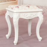 欧式梳妆凳白色法式奢华化妆台凳子时尚小户型简约现代田园家用