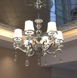 欧式LED水晶吊灯简欧大气客厅灯具 奢华餐厅吊灯创意卧室水晶灯饰