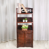 实木小书柜美式欧式定制办公室矮烤漆中式仿古书架木质储物柜简约