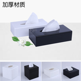 亚克力纸巾盒黑色创意抽纸盒餐巾盒塑料酒店纸盒卫生间卷纸筒批发