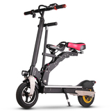 酷车e族 电动滑板车 锂电池成人折叠带座椅电动车便捷 电动代步车