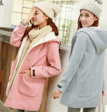 冬天新款韩版加厚学生羊毛呢子外套风衣女冬季甜美中长款妮子大衣
