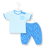 宝宝短袖中裤套装男女童运动T恤五分裤两件套婴儿夏季纯棉衣服