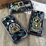 日韩潮牌iphone6s手机壳个性苹果6plus指环支架5.5S情侣保护套酷