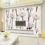 3D浮雕大型壁画电视背景墙壁纸立体影视墙纸客厅无缝简约壁纸花卉