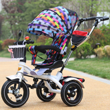 儿童三轮车推车轻便折叠6个月/3岁宝宝推车自行车/三轮脚踏车包邮