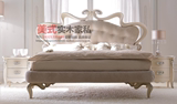美式实木床法式复古做旧双人床欧式时尚现代仿古雕花床公主床婚床
