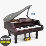 儿童迷你小电子钢琴可弹仿真木质模型生日礼物 音乐器玩具包邮