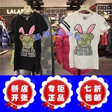 LALABOBO专柜正品代购2016春款女装可爱兔T恤L91A-WZDT49两色选