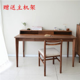 北欧宜家电脑桌小户型单人双人实木写字台书房卧室简易书桌004