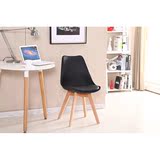 2016伊姆斯椅子现代简约实木休闲餐椅美式酒店设计师塑料电脑椅