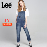 16年春夏款 Lee专柜正品代购 女士背带修身牛仔长裤 L164986603RY