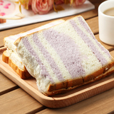 【顺丰】10袋包邮4片香芋紫米口袋奶酪切片面包黑米港式