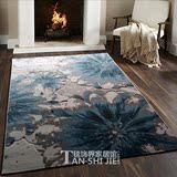 现代简约新中式抽象地毯客厅沙发北欧美式地毯地中海卧室床地毯垫