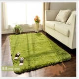 现代客厅地毯茶几地垫卧室满铺床边毯长方形加厚防滑垫飘窗草绿色