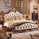欧派伯爵 欧式床 实木床 美式床 橡木床 1.8米1.5米双人床 法式床