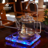SC-BLH-201高档水晶玻璃全自动上水煮茶器变色电热水壶烧水壶礼物