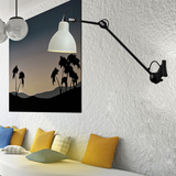 设计师Loft美式工业艺术创意多功能旋转客厅卧室床头办公护眼壁灯