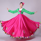 新款成人朝鲜族大摆裙演出服 少数民族服装韩国传统舞蹈韩服女款
